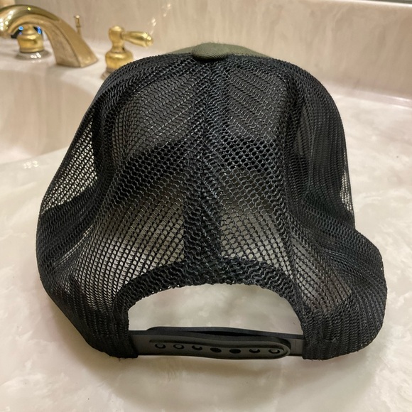 Alligator Row Bergeron Hat, Save the Everglades, Olive Green, Adjustable Size - Picture 4 of 8